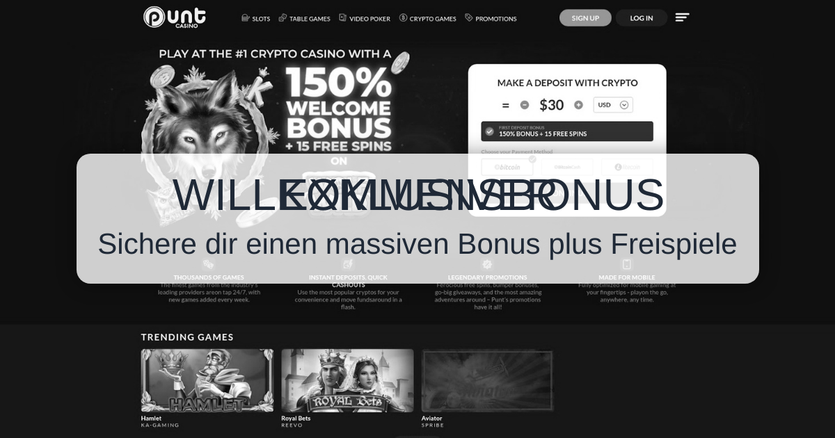 Punt Casino - Offizielle Website fuer deutsche Spieler