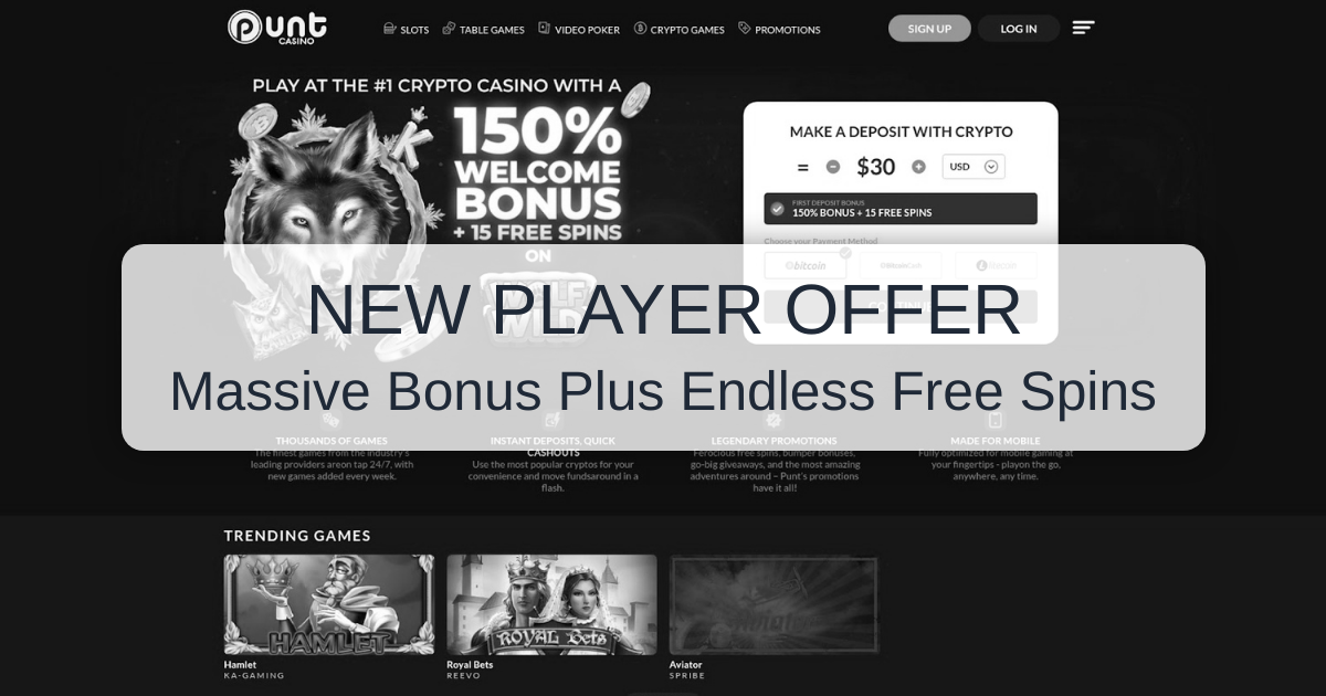 Punt Casino - Official Site for Cyprus Players | Fast Payouts